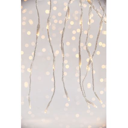 LED Zunanja božična zavesa CURTAIN 360xLED/3,6W/230V 2x2 m IP44 topla bela