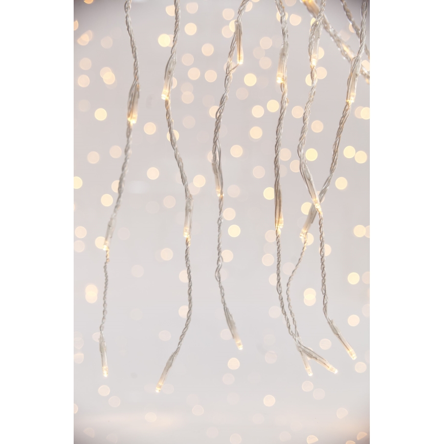 LED Zunanja božična zavesa CURTAIN 360xLED/3,6W/230V 2x2 m IP44 topla bela