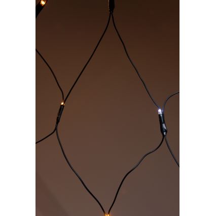 LED Zunanja božična zavesa NET 240xLED/7,2W/230V 1,5x2 m IP44 topla bela