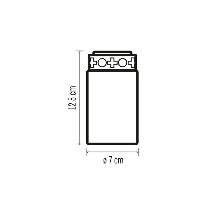 LED Zunanja dekoracija 1xLED/2xC IP44 rdeča