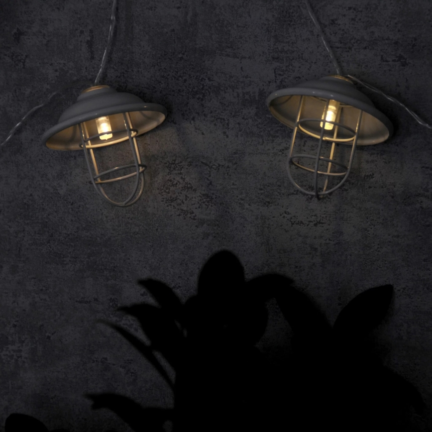 LED Zunanja dekorativna razsvetljava LOFT 10xLED/2xAA