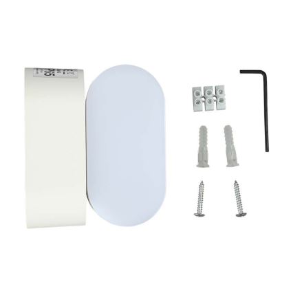 LED Zunanja fleksibilna stenska svetilka LED/5W/230V 3000K IP65 bela