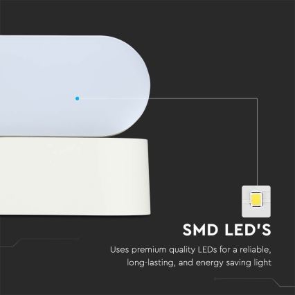 LED Zunanja fleksibilna stenska svetilka LED/5W/230V 4000K IP65 bela