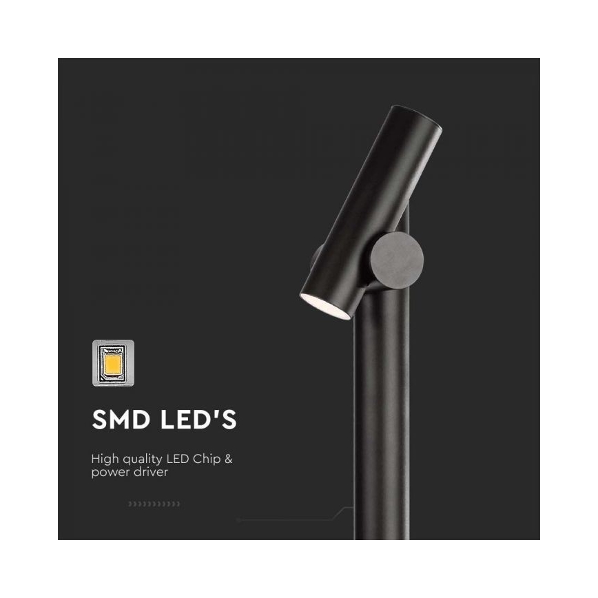 LED Zunanja fleksibilna svetilka LED/4W/230V 4000K IP44 100 cm črna