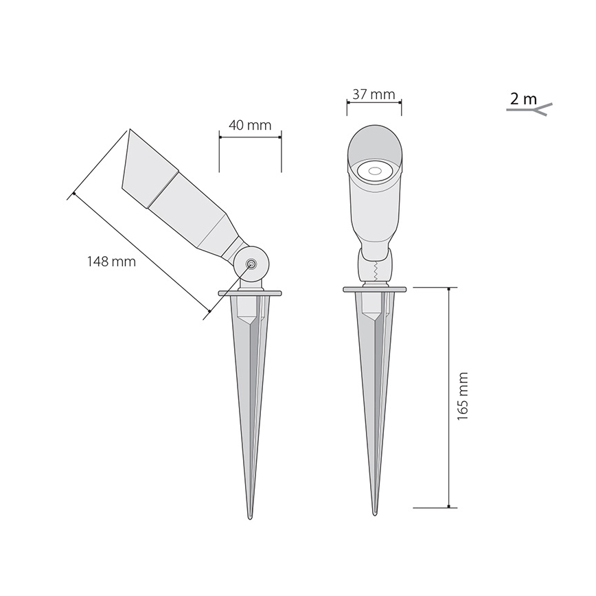 LED zunanja razsvetljava 1xLED/1W/350mA IP54