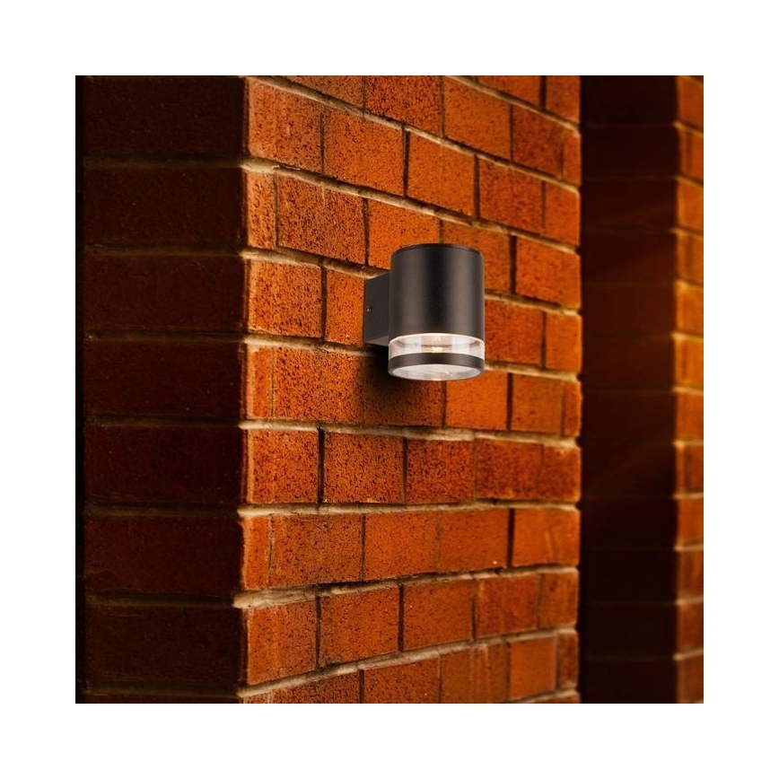 LED Zunanja solarna stenska svetilka LED/1W/3,7V 3000K IP54 črna