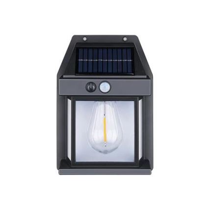 LED Zunanja solarna stenska svetilka s senzorjem LED/1W/230V 1200 mAh IP65