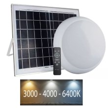 LED Zunanja solarna svetilka LED/15W 3000/4000/6400K IP65 + Daljinski upravljalnik