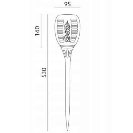 LED Zunanja solarna svetilka SPARKLE LED/0,12W/1,2V IP44 300 mAh