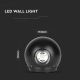 LED Zunanja stenska luč LED/6W/230V 3000K IP65 črna