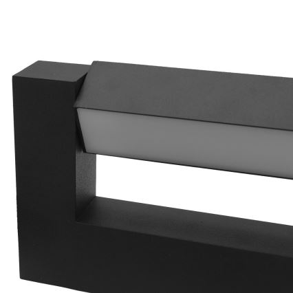 LED Nastavljiv zunanja stenska svetilka 2xLED/16W/230V IP54 90 cm črna