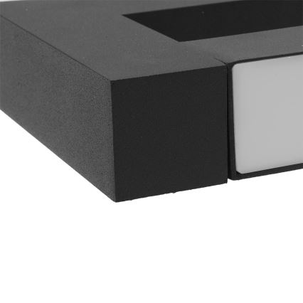 LED Nastavljiv zunanja stenska svetilka 2xLED/16W/230V IP54 90 cm črna