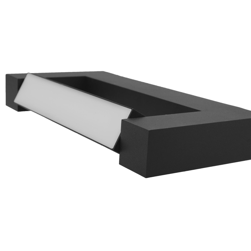 LED Nastavljiv zunanja stenska svetilka 2xLED/16W/230V IP54 90 cm črna