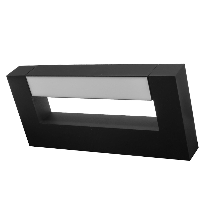 LED Nastavljiv zunanja stenska svetilka 2xLED/4W/230V IP54 30 cm črna