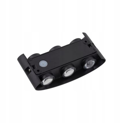 LED Zunanja stenska svetilka ARROW 6xLED/1W/230V IP54 črna