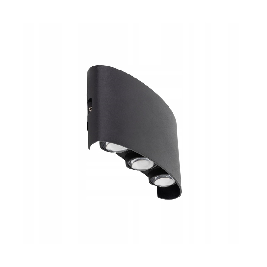 LED Zunanja stenska svetilka ARROW 6xLED/1W/230V IP54 črna