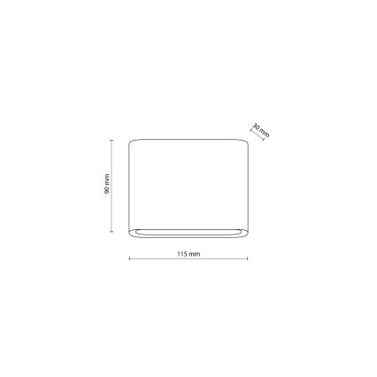 LED Zunanja stenska svetilka ARWENA 2xLED/3W/230V IP54 črna