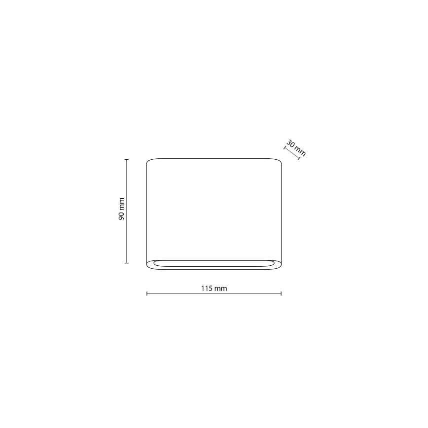 LED Zunanja stenska svetilka ARWENA 2xLED/3W/230V IP54 črna