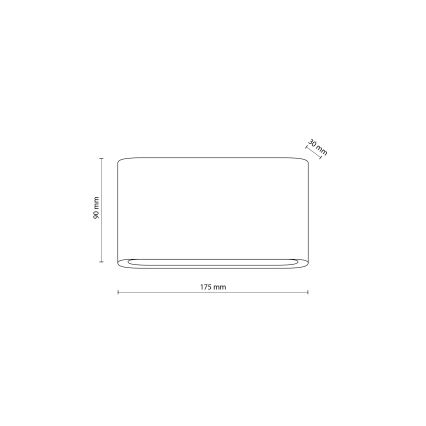 LED Zunanja stenska svetilka ARWENA 2xLED/6W/230V IP54 črna