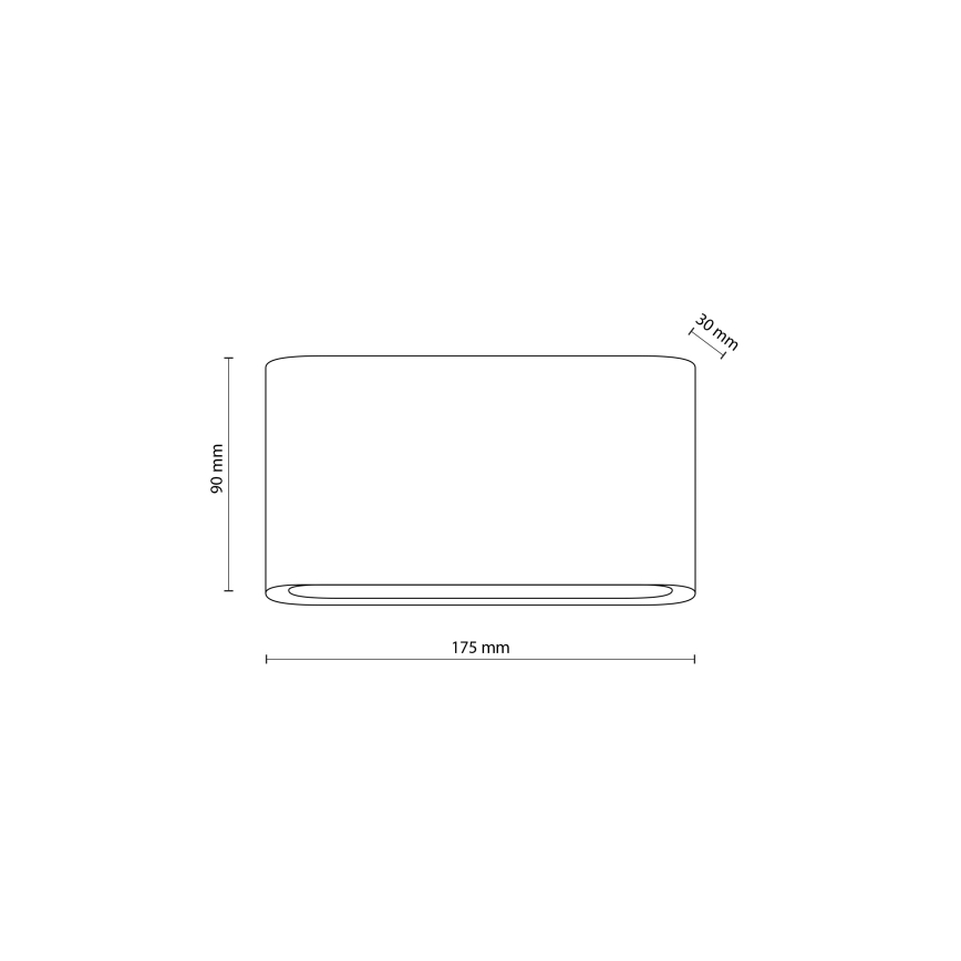 LED Zunanja stenska svetilka ARWENA 2xLED/6W/230V IP54 črna