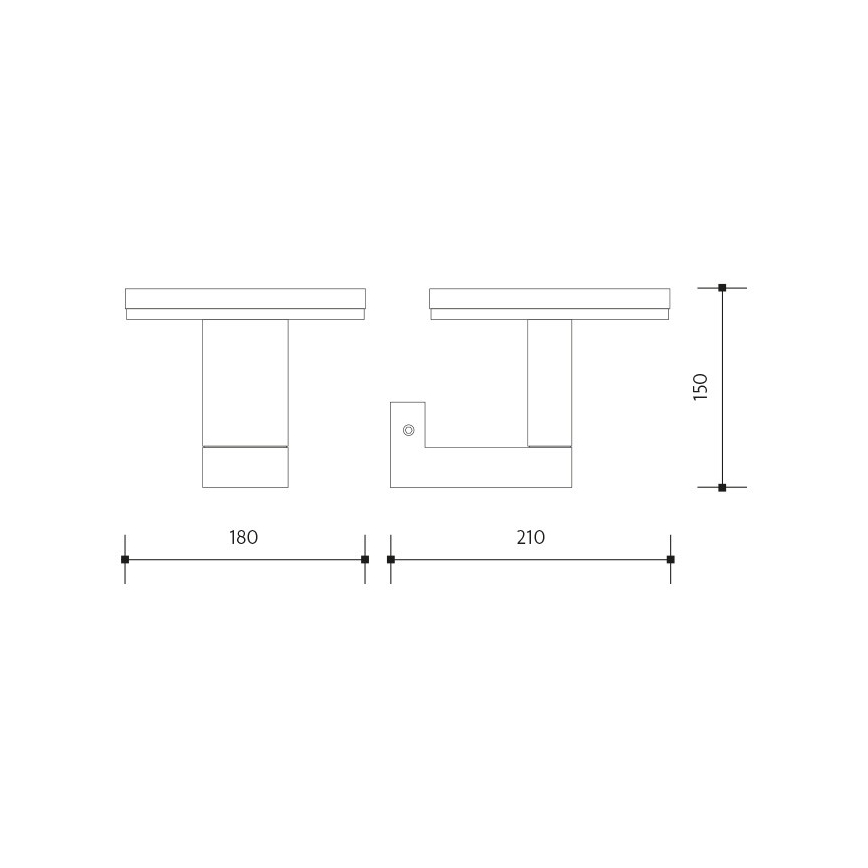 LED Zunanja stenska svetilka BARI LED/10W/230V 4000K IP54 antracit