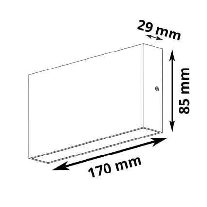 LED Zunanja stenska svetilka CHICAGO 2xLED/5,5W/230V IP44 bela