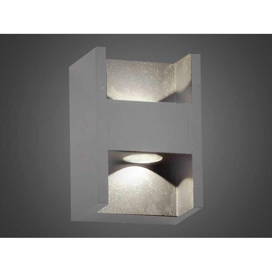 LED Zunanja stenska svetilka CISSA 2xLED/2W/230V IP54