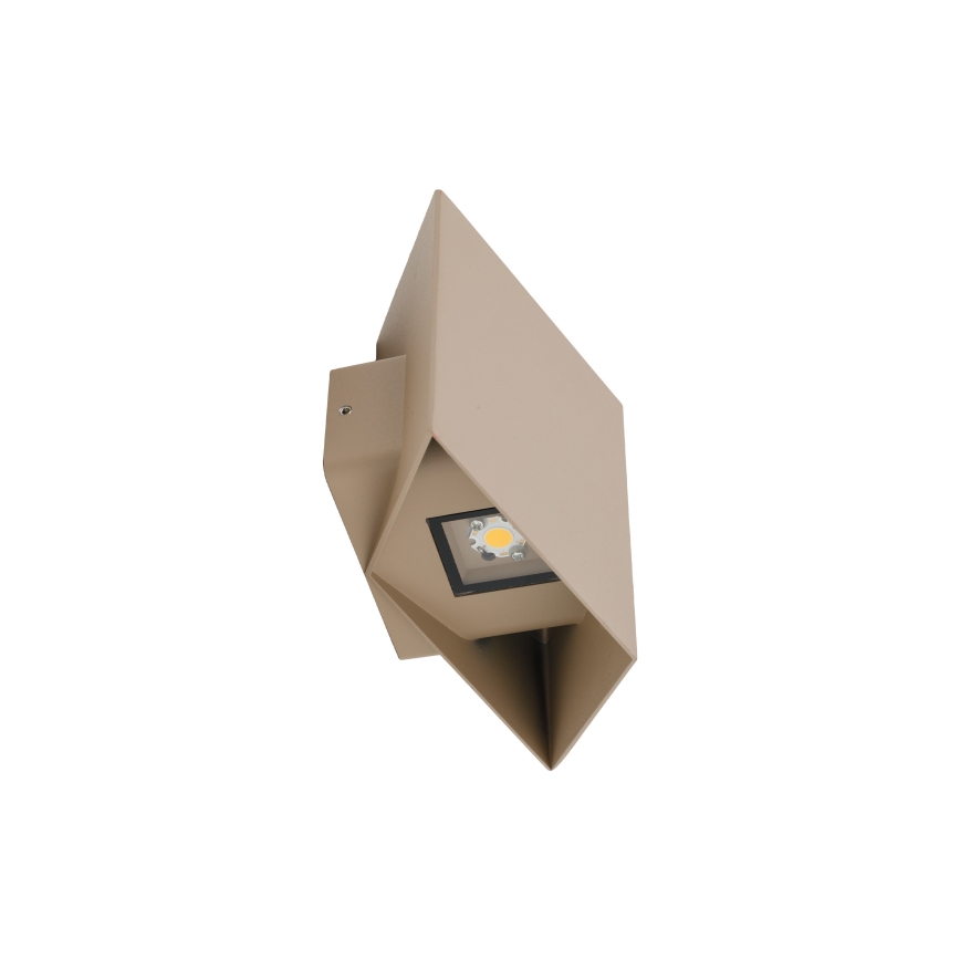 LED zunanja stenska svetilka CUBE LED/10W/230V IP54 bež