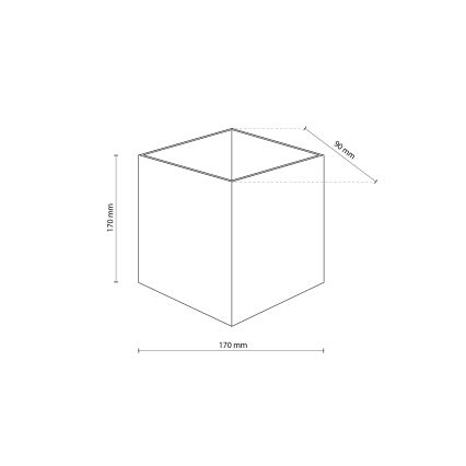 LED zunanja stenska svetilka CUBE LED/10W/230V IP54 bež