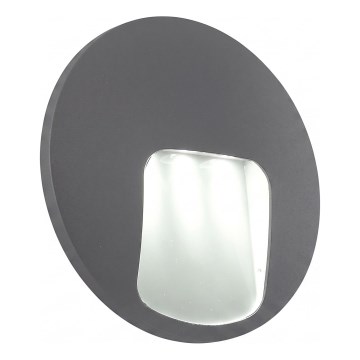 LED zunanja stenska svetilka DACU LED/3W/230V IP54 siva