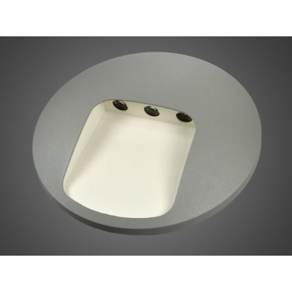 LED zunanja stenska svetilka DACU LED/3W/230V IP54 siva