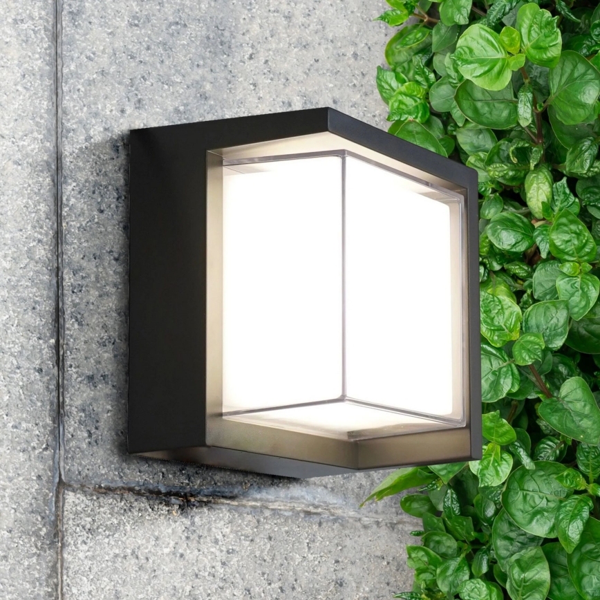 LED Zunanja stenska svetilka ESSEN LED/12W/230V IP44 črna