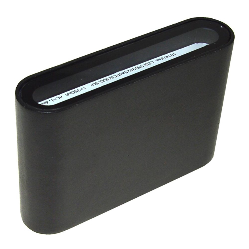 LED Zunanja stenska svetilka FLOW LED/3W/230V IP54 črna