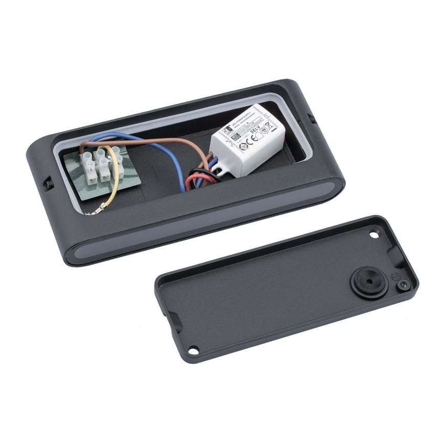 LED Zunanja stenska svetilka FLOW LED/6W/230V IP54 črna