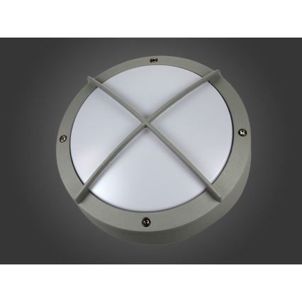 LED zunanja stenska svetilka FRODA LED/12W/230V IP54 siva