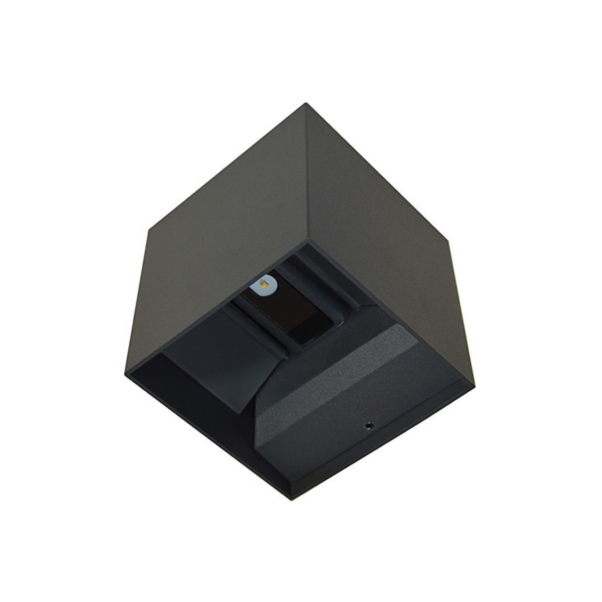 LED Zunanja stenska svetilka KREON 2xLED/3W/230V IP54 3000K črna