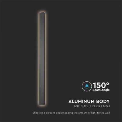 LED zunanja stenska svetilka LED/10W/230V 4000K IP65 51 cm antracit