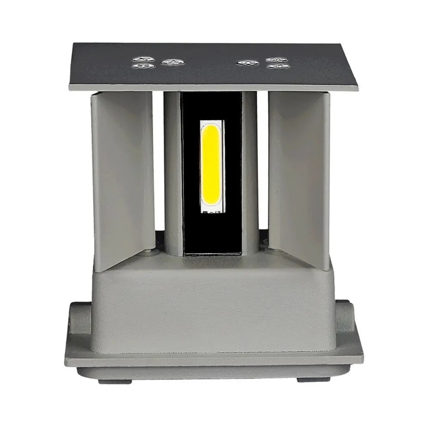 LED Zunanja stenska svetilka LED/11W/230V 3000K IP65 siva
