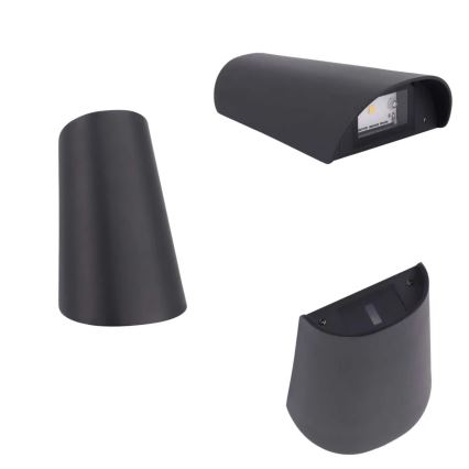 LED Zunanja stenska svetilka LED/11W/230V IP65 črna