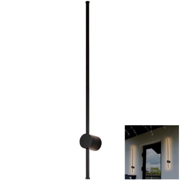 LED Zunanja stenska svetilka LED/12W/230V 3000K IP65 črna