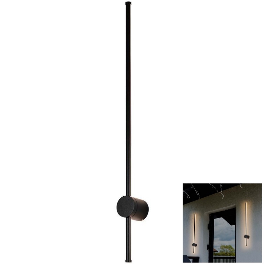 LED Zunanja stenska svetilka LED/12W/230V 3000K IP65 črna
