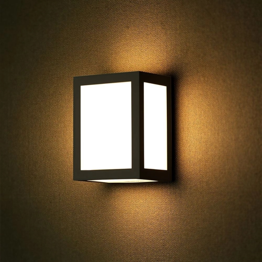 LED zunanja stenska svetilka LED/12W/230V 3000K IP65 črna