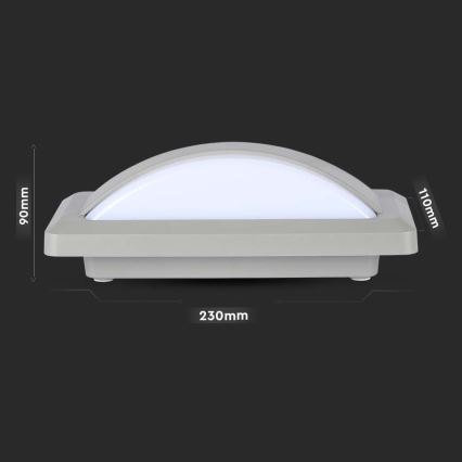 LED Zunanja stenska svetilka LED/12W/230V 3000K IP65