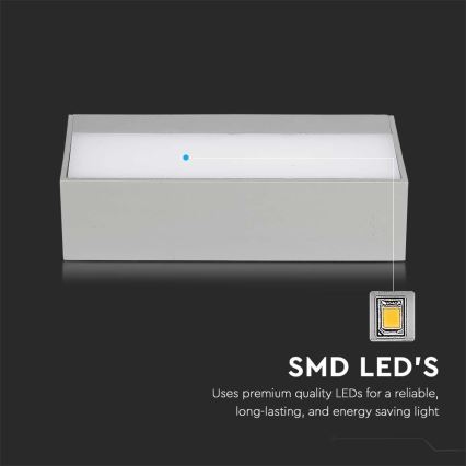 LED Zunanja stenska svetilka LED/12W/230V 3000K IP65