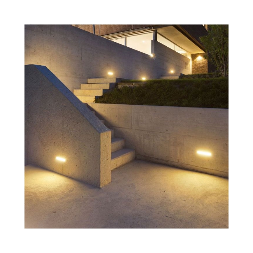 LED Zunanja stenska svetilka LED/12W/230V 3000K IP65 siva