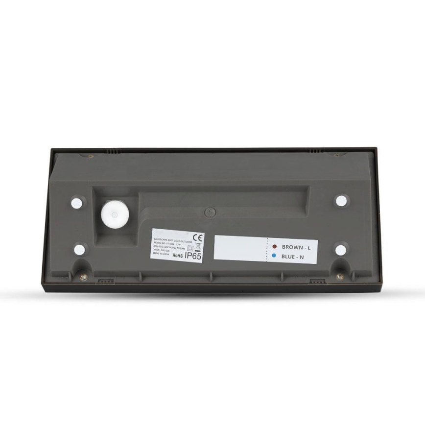 LED Zunanja stenska svetilka LED/12W/230V 4000K IP65 črna