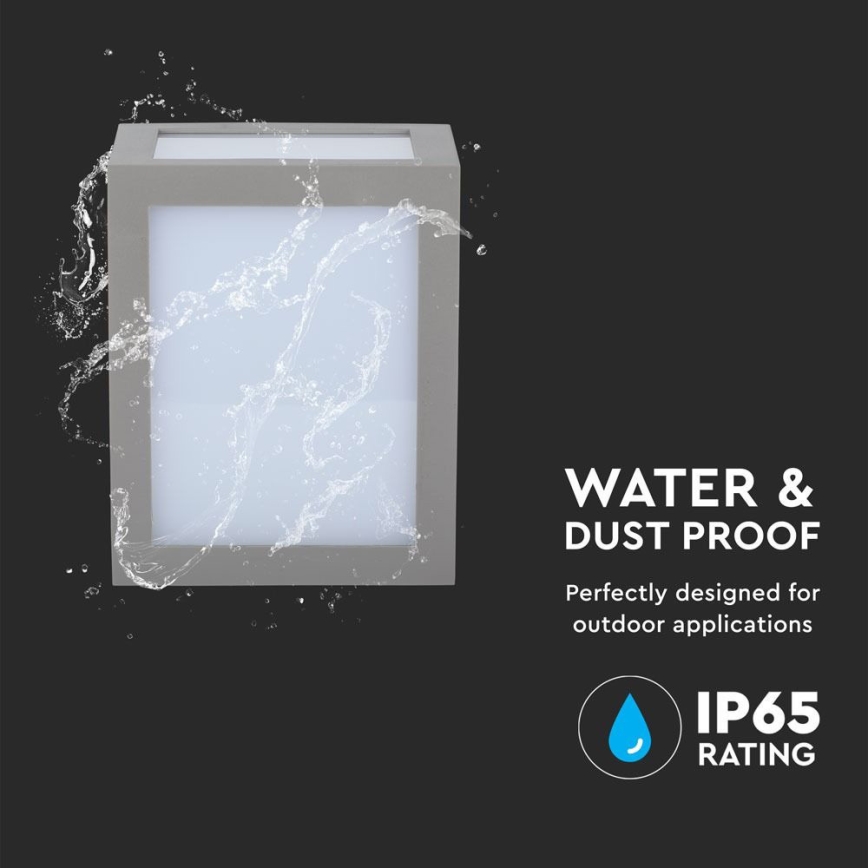 LED zunanja stenska svetilka LED/12W/230V 4000K IP65