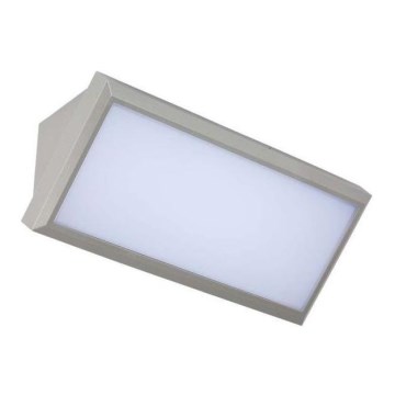 LED Zunanja stenska svetilka LED/12W/230V 4000K IP65 siva