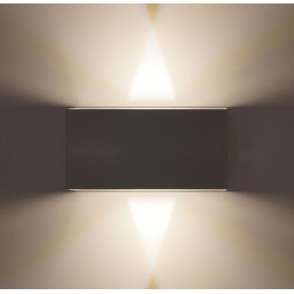 LED Zunanja stenska svetilka LED/12W/230V IP54 bela