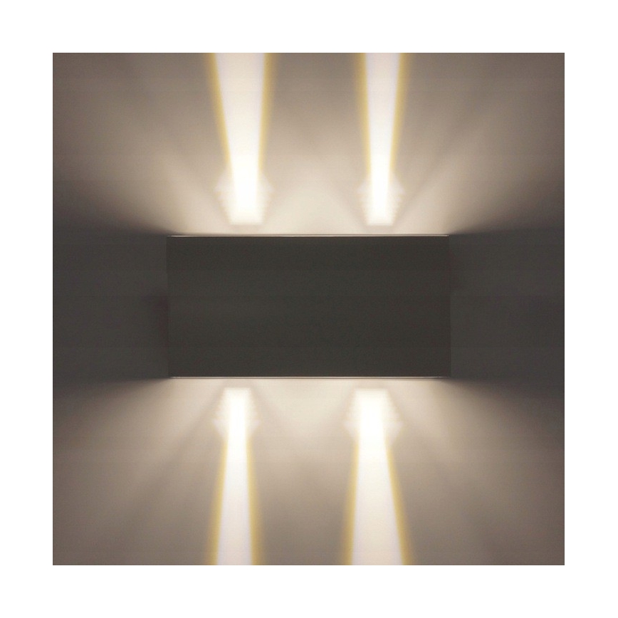 LED Zunanja stenska svetilka LED/12W/230V IP54 bela